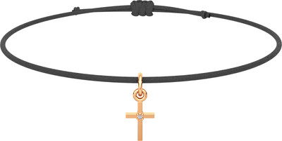 Браслет из розового золота ZORKA 670005.9K.R.01 (18см, с фианитом)