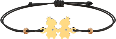 Браслет из розового золота ZORKA 6D0059.9K (18см, с бриллиантом)