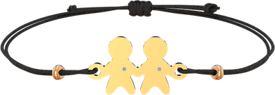 Браслет из розового золота ZORKA 6D0060.9K (18см, с бриллиантом)