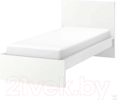 Односпальная кровать Dipriz Марм 90x200 / Д.80069.1 (белый)