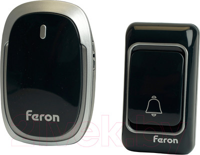 Электрический звонок Feron E-383 / 48924 (черный/серебристый)