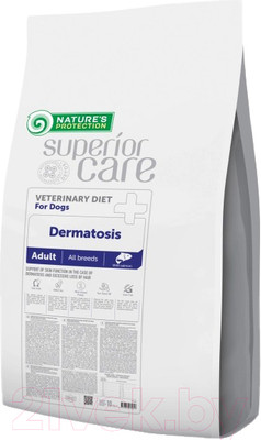 Сухой ветеринарный корм для собак Nature's Protection Vet Diet Dermatosis / NPSCVET47581 (10кг)