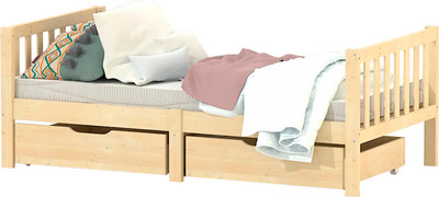 Односпальная кровать детская Dipriz Фиона Д.7551.2 (сосна, лак)