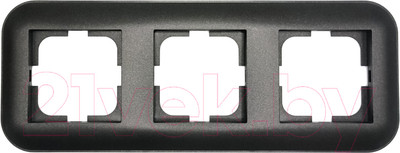 Рамка для выключателей и розеток Ovivo Loft 404-170017-227 (черный)