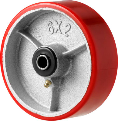 Колесо для тележки складской TOR P 63 150 мм полиуретановое на ось (N) / 1046140