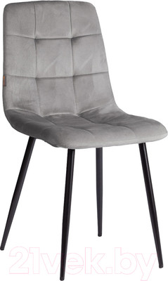 Стул Tetchair Chilly велюр/металл (темно-серый/черный)