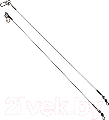 Набор поводков рыболовных AFW Титановый AFW 4.5кг 20см (2шт)