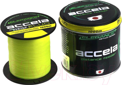 Леска монофильная Elegance Method Accela Distance Feeder Fluo FXEM-507130