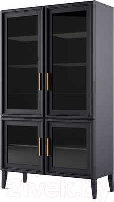 Шкаф с витриной Молодечномебель Charlie D-4 (шафран)