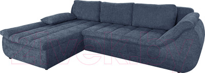 Диван угловой Lama мебель Эдисон правый (Palermo-215 Ocean)