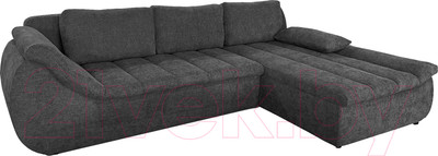 Диван угловой Lama мебель Эдисон левый (Palermo-219 Graphite)