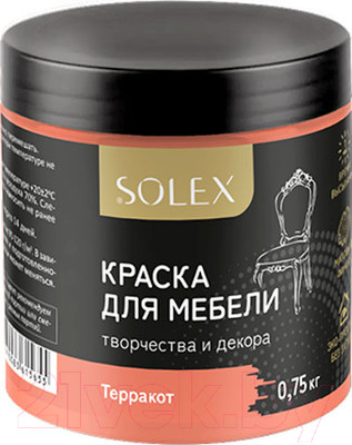 Краска Solex Для мебели (750мл, терракот)