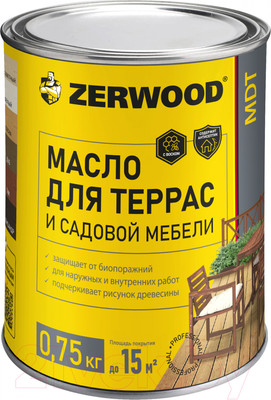 Масло для древесины Zerwood MDT (750г, сосна)