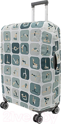 Чехол для чемодана Grott 210-LCS924-M-LCL (Light Color)