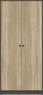 Шкаф Mio Tesoro Мини 2 двери 2.07.01.030.12 (черный/сонома)