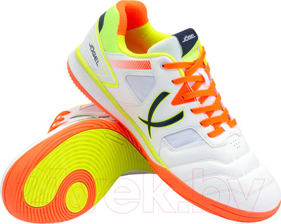 Бутсы футзальные Jogel Tornado 2.0 (р-р 43.5, белый/оранжевый)