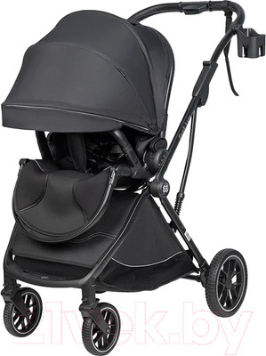 Детская прогулочная коляска Farfello Fest Lux / FL-12 (угольно-черный)