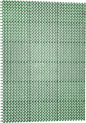 Коврик грязезащитный Ковропласт Волна (100х160, зеленый)