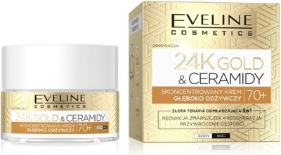 Крем для лица Eveline Cosmetics 24k Gold&Ceramides Концентрированный 70+ день/ночь (50мл)