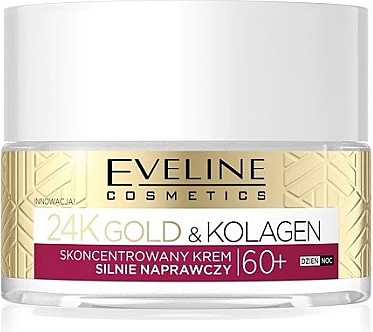 Крем для лица Eveline Cosmetics 24k Gold&Ceramides Концентрированный 60+ день/ночь (50мл)