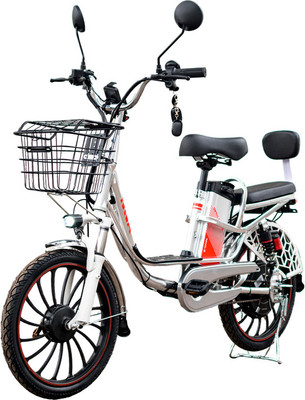 Электровелосипед AVM E-ALFA 20 Pro (серебристый)