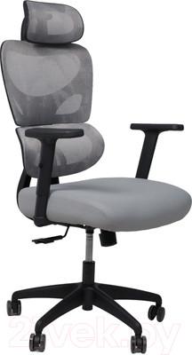 Кресло офисное AksHome Pascal (ткань/сетка, серый)