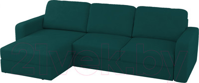 Диван угловой Mio Tesoro Aurora левый  (Velutto 20 бирюзовый)