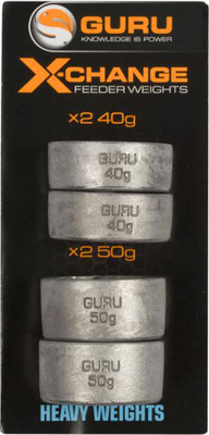 Грузило рыболовное Guru X-Change Distance Feeder Weights Heavy / GAD14