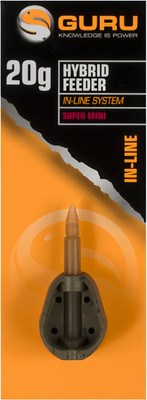 Кормушка рыболовная Guru Extra Distance Hybrid Feeder Super Mini 20г / GFD001