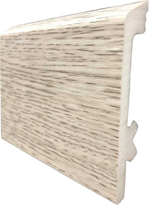 Плинтус КТМ-2000 Дюрополимер ПВБ80-616В (2м, дуб ваниль)