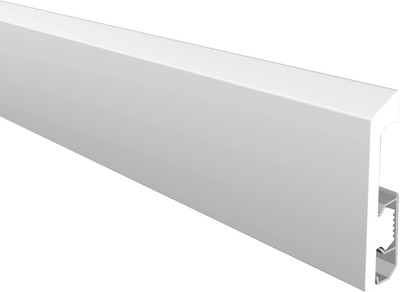 Плинтус КТМ-2000 Дюрополимер ПВБ80-801В (2м, серебристый)