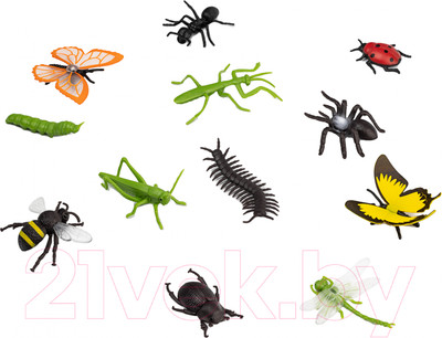 Набор фигурок коллекционных Konik Wildlife Насекомые Пауки / AMW2143
