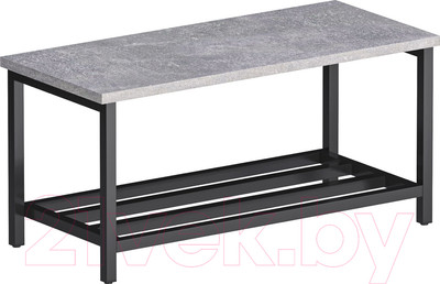 Полка для обуви Макс Стайл ОБ-320-F186ST9 (Egger бетон чикаго светло-серый F186 ST9)