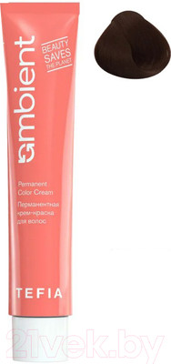 Крем-краска для волос Tefia Ambient Перманентная 6.41 (60мл, темный блондин медно-пепельный)
