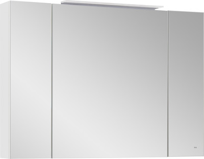 Шкаф с зеркалом для ванной Roca Oleta 100 / A857648806 (белый глянец)