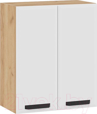 Шкаф навесной для кухни ТриЯ Тиана 1В6 (дуб крафт золотой/белый супермат)