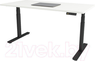 Стол с подъемным механизмом WellDesk WDЕ Flagman 139.5x80x2.8 (черный/пепел)