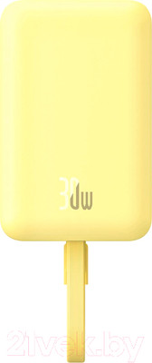 Портативное зарядное устройство Baseus Magnetic Mini 10000mAh / P1002210BY23-00 (желтый лимон)