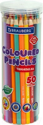 Набор цветных карандашей Brauberg Premium / 181935 (50цв)