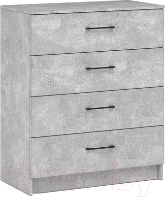 Комод Империал Чикаго 4 ящика (ателье светлый)