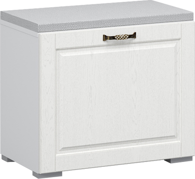 Тумба в прихожую Империал Лацио 60 (белое дерево/бронза)