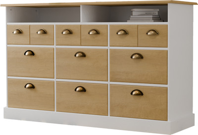 Комод Dipriz Thea Д.20050.1 (белый/бейц отто)