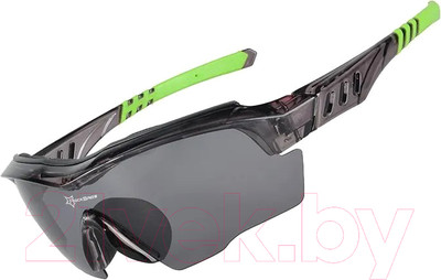 Очки солнцезащитные RockBros 10035 (черно-зеленый)