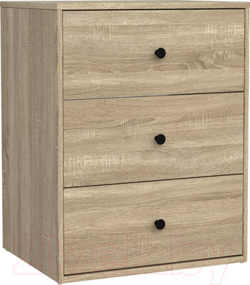 Тумба Mio Tesoro Мини 3 ящика 2.07.03.060.3 (сонома)