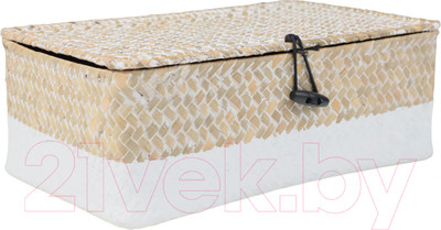 Коробка для хранения AksHome Dilon 27x17x10 (бежевый)