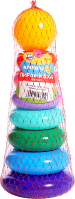 Развивающий игровой набор Соломон Пирамидка 7 колец с кругом / 10547325