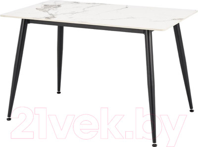 Обеденный стол Halmar Emilio / V-CH-EMILIO_120-ST (белый мрамор/черный)