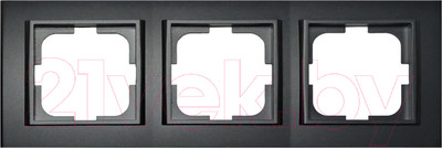 Рамка для выключателей и розеток Ovivo Mina 401-170000-227 (черный)