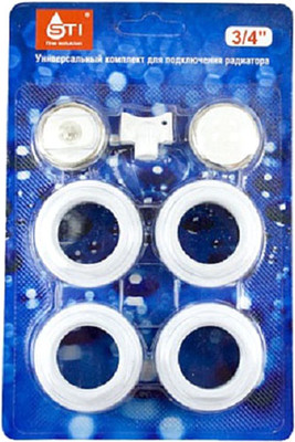 Монтажный комплект для радиатора STI STI 25x20 1"х3/4" 00000004354 