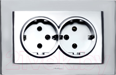 Розетка Ovivo Mina 401-100300-907 (серебристый)